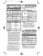 Preview for 16 page of Panasonic NN-P794 series Operating Instructions Manual