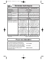 Preview for 63 page of Panasonic NN-P794 series Operating Instructions Manual