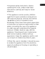 Preview for 3 page of Panasonic NN-S251WM Operating Instructions Manual