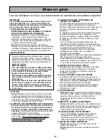 Preview for 41 page of Panasonic NN-S252 Operating Instructions Manual