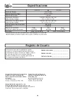 Preview for 72 page of Panasonic NN-S254 Operating Instructions Manual