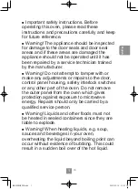 Preview for 3 page of Panasonic NN-S29KSM Operating Instructions Manual