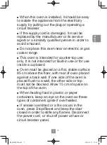 Preview for 5 page of Panasonic NN-S29KSM Operating Instructions Manual