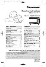 Panasonic NN-S335 Operating Instructions Manual preview