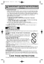 Preview for 4 page of Panasonic NN-S335 Operating Instructions Manual