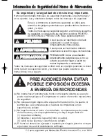 Preview for 30 page of Panasonic NN-S423 Operating Instructions Manual