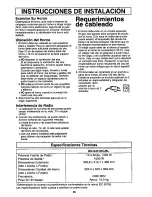 Preview for 25 page of Panasonic NN-S431 Operating Instructions Manual