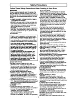 Preview for 6 page of Panasonic NN-S431BL Operating Instructions Manual