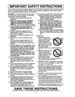 Preview for 4 page of Panasonic NN-S432 Operating Instructions Manual