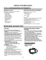 Preview for 11 page of Panasonic NN-S432BL Service Manual