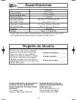 Preview for 59 page of Panasonic NN-S443 Operating Instructions Manual