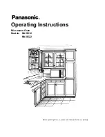 Panasonic NN-S512 Operating Instructions Manual preview