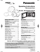 Preview for 1 page of Panasonic NN-S533WF Operating Instructions Manual