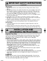 Preview for 5 page of Panasonic NN-S533WF Operating Instructions Manual