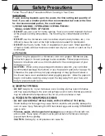 Preview for 7 page of Panasonic NN-S533WF Operating Instructions Manual