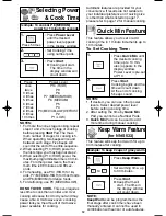 Preview for 14 page of Panasonic NN-S533WF Operating Instructions Manual