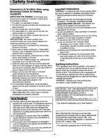 Preview for 4 page of Panasonic NN-S538 Operation Manual & Cookbook