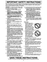 Preview for 4 page of Panasonic NN-S540WF Operating Instructions Manual