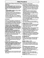 Preview for 6 page of Panasonic NN-S540WF Operating Instructions Manual