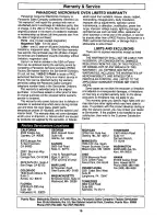 Preview for 20 page of Panasonic NN-S540WF Operating Instructions Manual