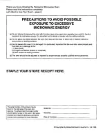 Preview for 2 page of Panasonic NN-S548BA Operating Instructions Manual