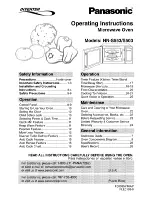 Preview for 1 page of Panasonic NN-S553WF Operating Instructions Manual