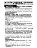 Preview for 6 page of Panasonic NN-S553WF Operating Instructions Manual