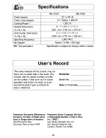 Preview for 28 page of Panasonic NN-S553WF Operating Instructions Manual