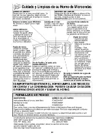 Preview for 52 page of Panasonic NN-S553WF Operating Instructions Manual