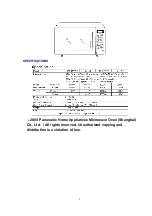 Preview for 2 page of Panasonic NN-S554WF Service Manual