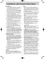 Preview for 4 page of Panasonic NN-S555 Operation Manual