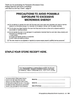 Preview for 2 page of Panasonic NN-S559 Operating Instructions Manual