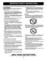 Preview for 4 page of Panasonic NN-S559WA Operating Instructions Manual