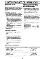 Preview for 24 page of Panasonic NN-S560WF Operating Instructions Manual