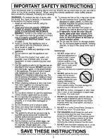 Preview for 4 page of Panasonic NN-S561 Operating Instructions Manual