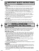 Preview for 5 page of Panasonic NN-S563 Operating Instructions Manual