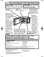 Preview for 25 page of Panasonic NN-S563 Operating Instructions Manual