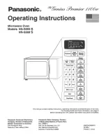 Panasonic NN-S569 S Operating Instructions Manual preview