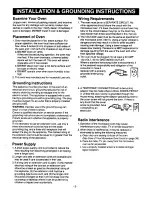 Preview for 5 page of Panasonic NN-S576 Operating Instructions Manual