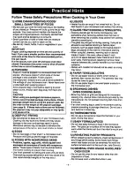 Preview for 6 page of Panasonic NN-S576 Operating Instructions Manual