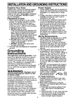 Preview for 6 page of Panasonic NN-S592SF Operating Instructions Manual