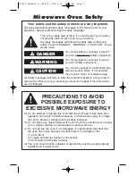 Preview for 3 page of Panasonic NN-S615BF Operating Instructions Manual