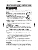 Preview for 6 page of Panasonic NN-S615BF Operating Instructions Manual