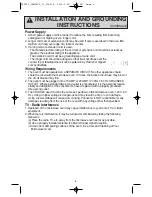 Preview for 8 page of Panasonic NN-S615BF Operating Instructions Manual