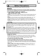 Preview for 9 page of Panasonic NN-S615BF Operating Instructions Manual