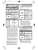 Preview for 16 page of Panasonic NN-S615BF Operating Instructions Manual