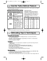 Preview for 18 page of Panasonic NN-S615BF Operating Instructions Manual