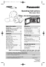 Preview for 1 page of Panasonic NN-S645 Operating Instructions Manual