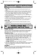 Preview for 5 page of Panasonic NN-S645 Operating Instructions Manual