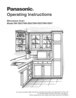 Panasonic NN-S657 Operating Instructions Manual preview